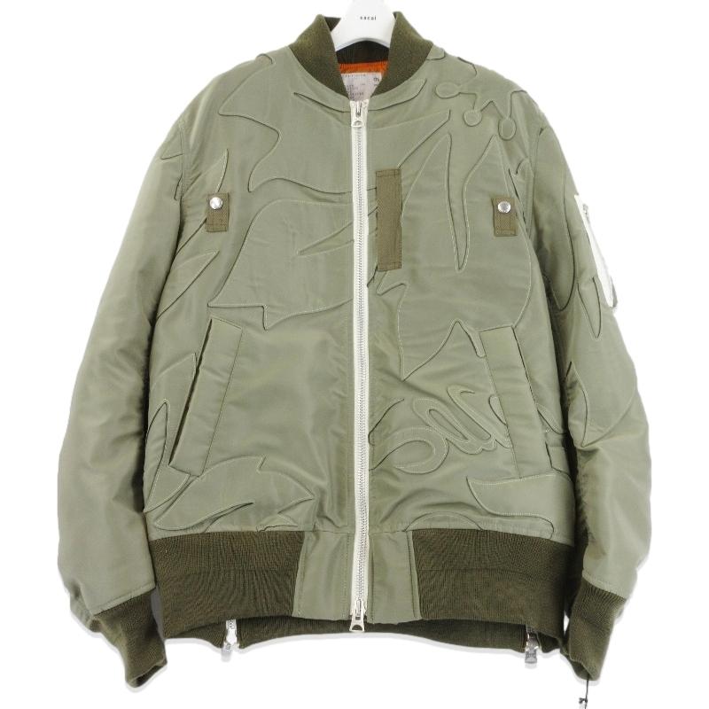 sacai（サカイ） 美品 Nylon Twill Embroidered Patch Blouson 24