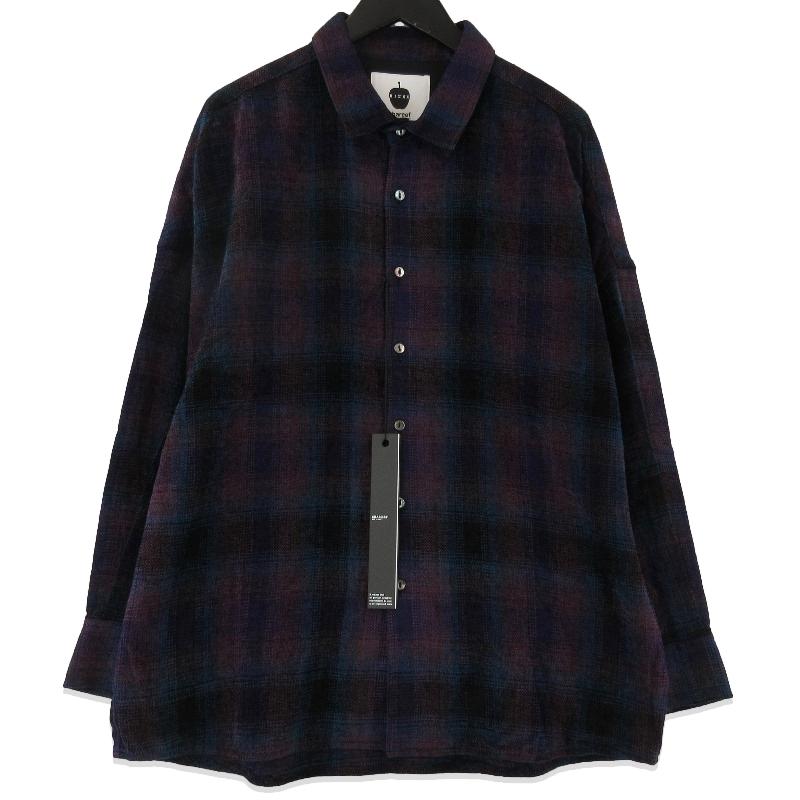 未使用 SHAREEF シャリーフ MOLE CHECK L/S SHIRTS 23713030 長袖