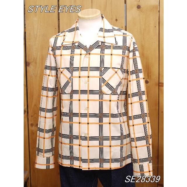 SUGAR CANE スタイルアイズ チェックプリントスポーツシャツ SE28339