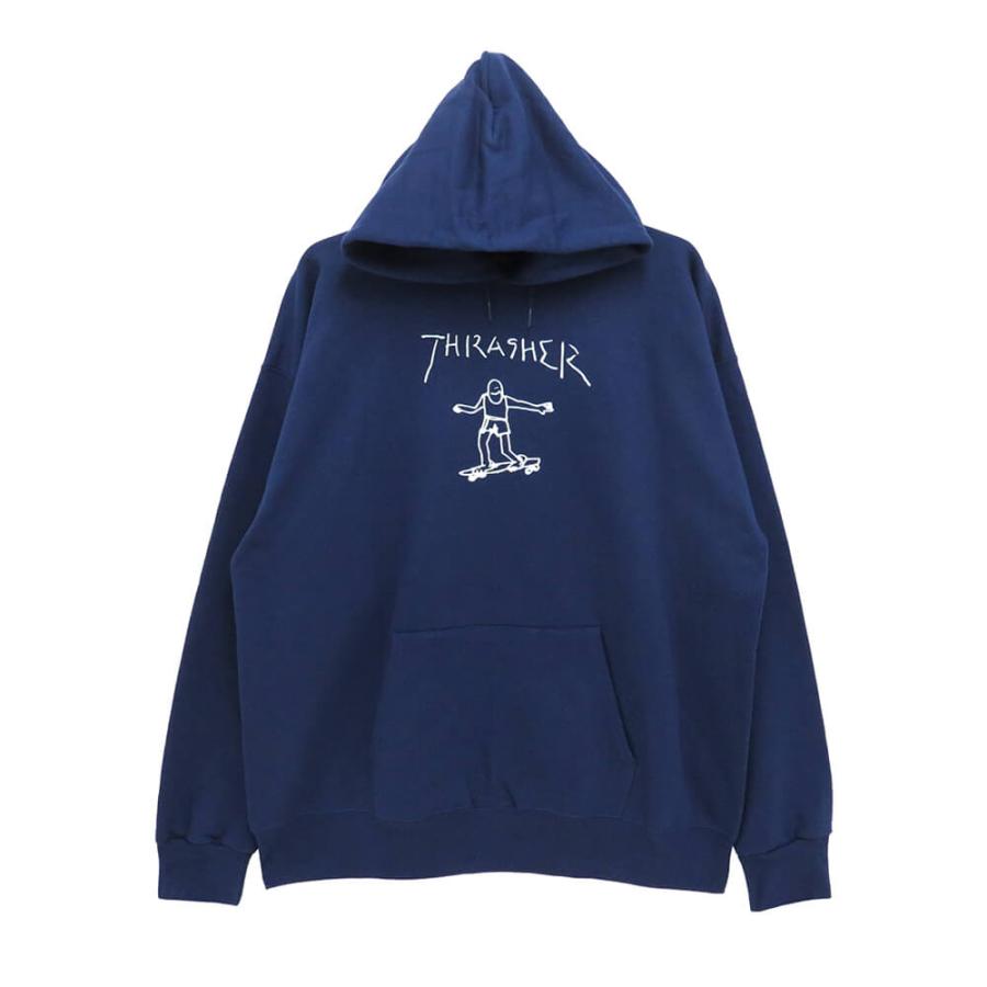 THRASHER（スラッシャー） THRASHER HOOD パーカー GONZ NAVY（US企画