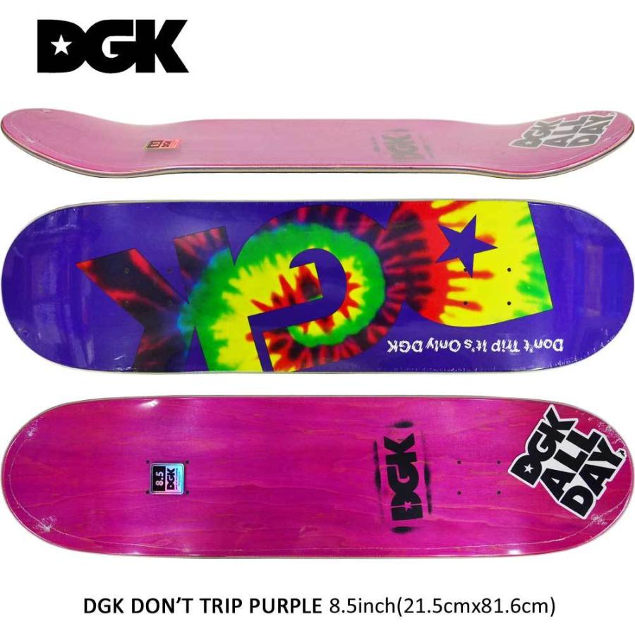 DGK DGK 8.5インチ スケボー デッキ Don't Trip Skateboard スケート