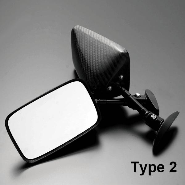 ZX-10R用 フルアジャスタブルドライカーボンミラーセット : A-TECH