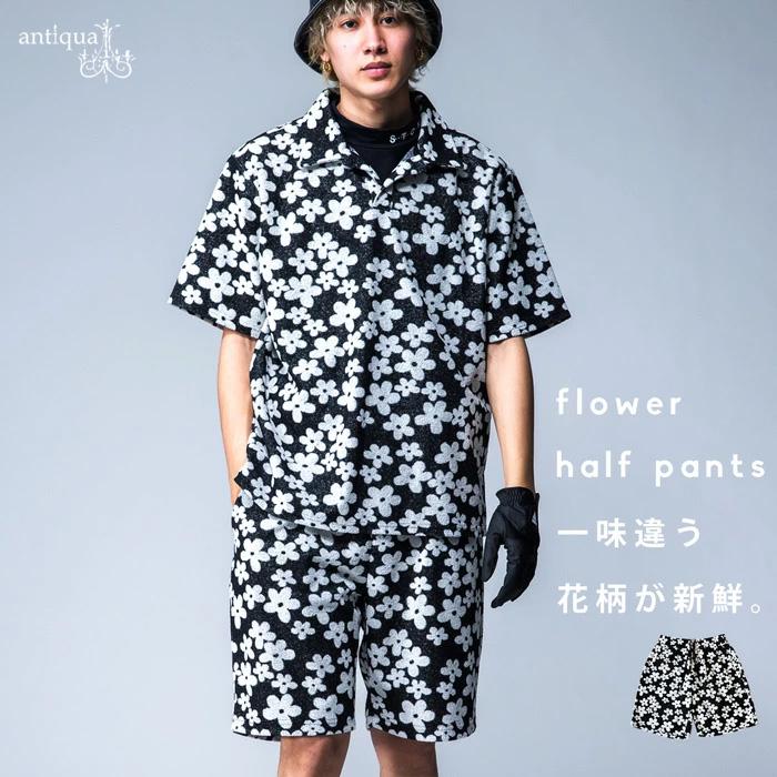 antiqua（アンティカ） 再入荷予定有!ANTIQUA GOLF×STCH 花柄 ハーフ