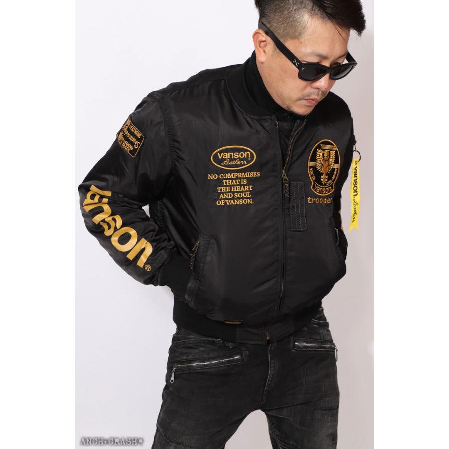 VANSON（バンソン） MA-1 ライダースジャケット TVS2107W 透湿防水