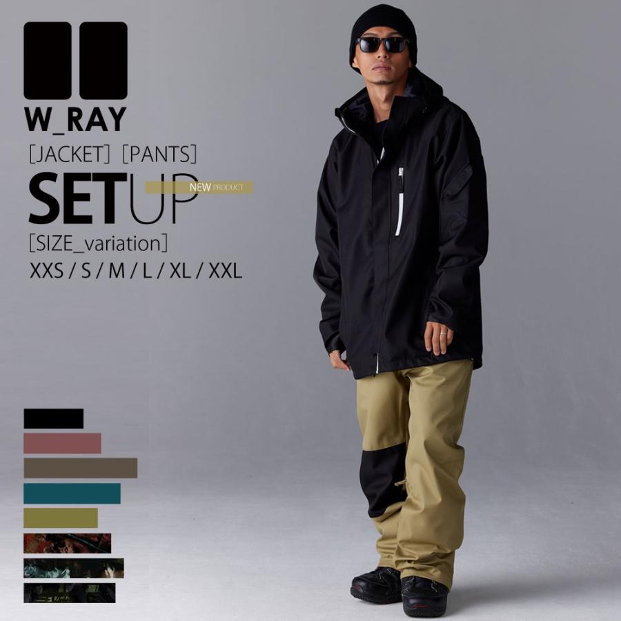 WACON スノーボードウェア 上下セット XL ブラック WACON スノーボード