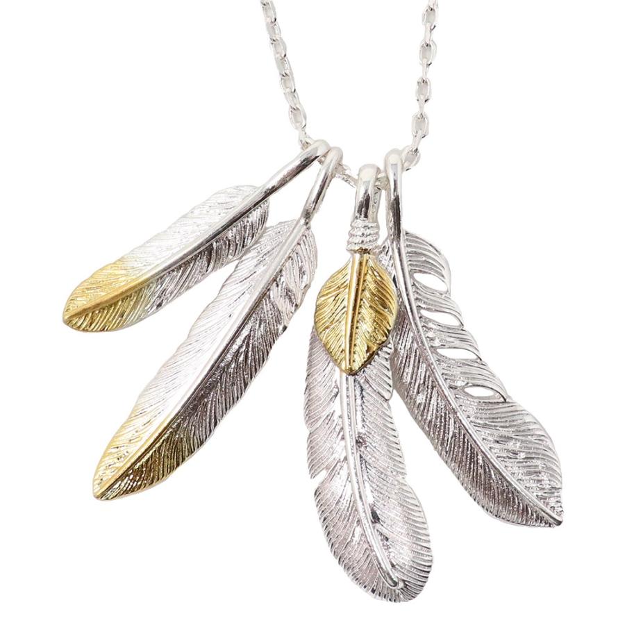 ネイティブ アメリカン ネックレス レザー シルバー ゴールド