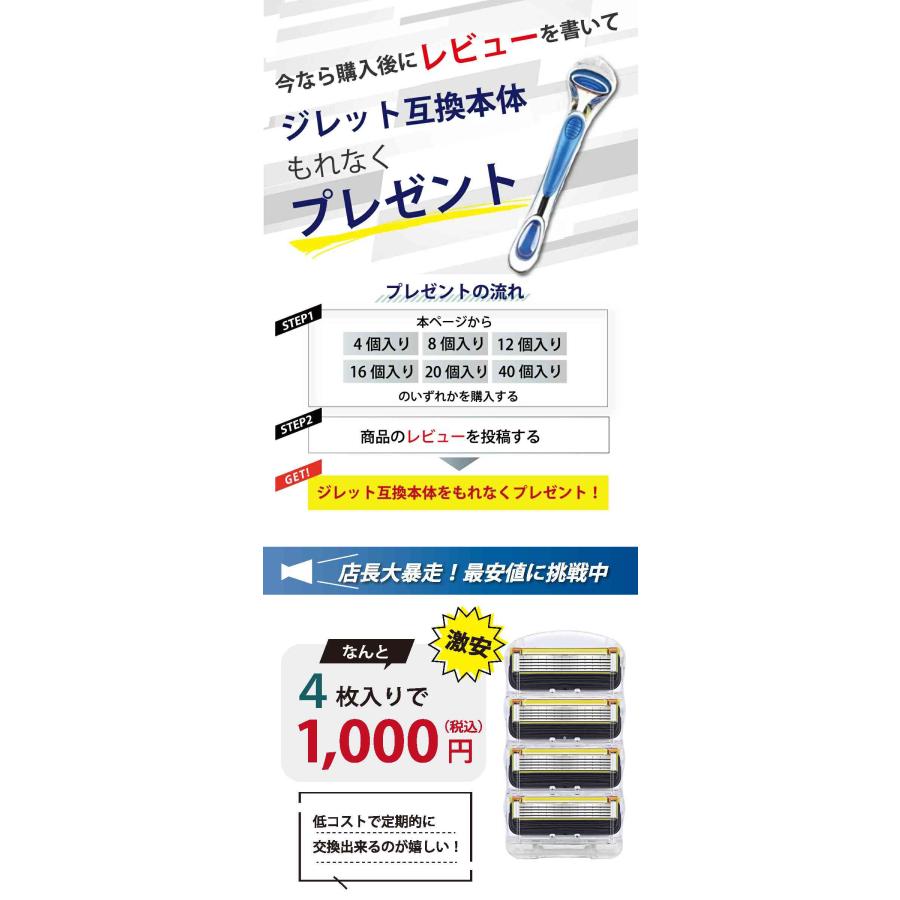 ジレット プロシールド フュージョン Gillette 替刃 髭剃り 電動 4個入