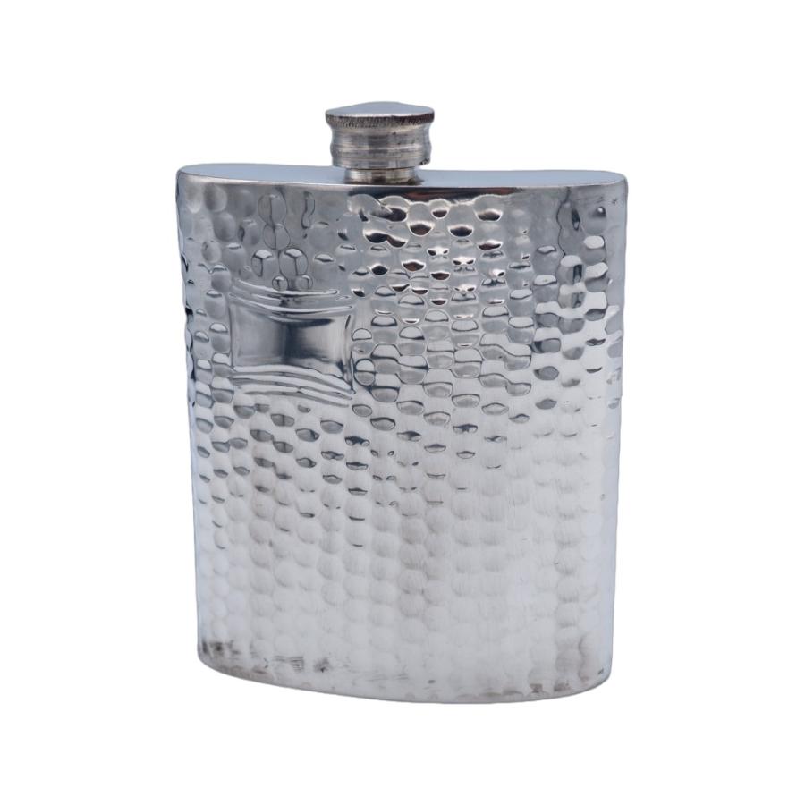 ウィスキーボトル スキットル フラスコ ピューター製 ハンドメイド