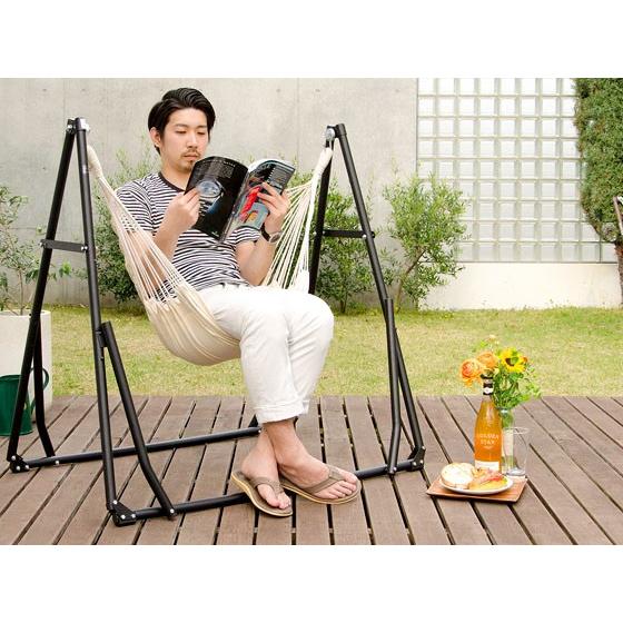 ハンモック 自立式 室内 ハンモックチェア 2WAY アウトドア ガーデン