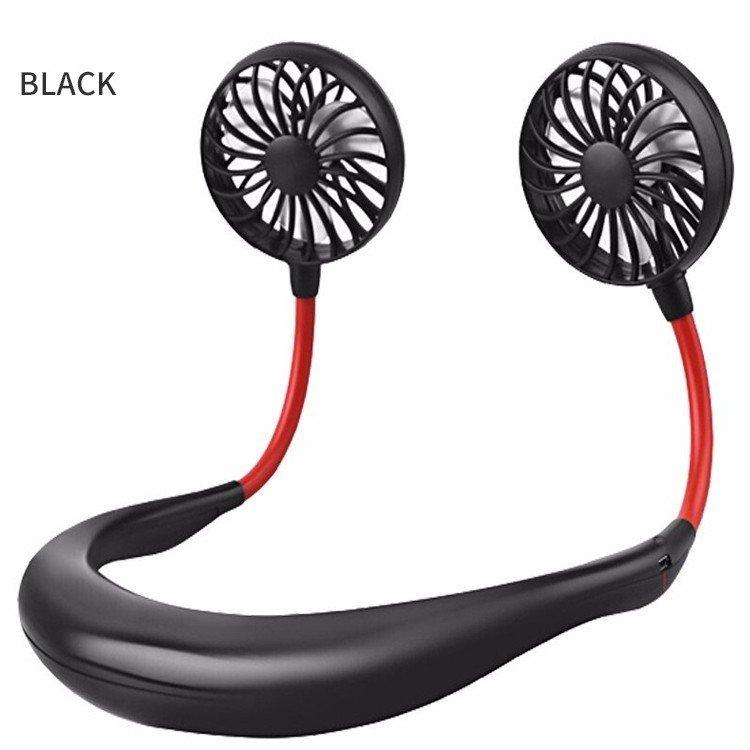 首掛け 扇風機 ポータブル 首かけ 熱中症 猛暑対策 ハンズフリー USB