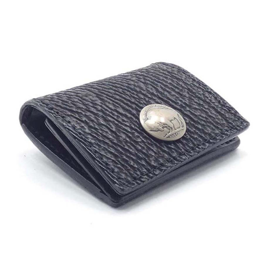 BOX型 コインケース シャークレザー メンズ レディース 小銭入れ 革