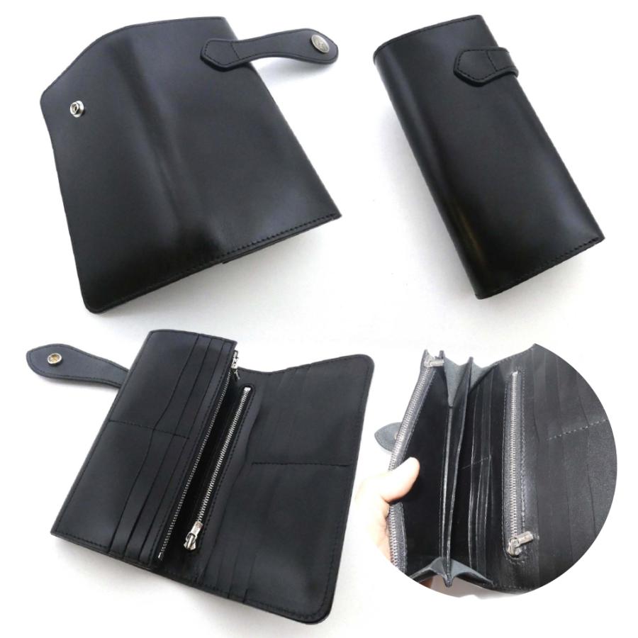 二つ折り長財布 サドルレザー メンズ レディース 長 ロング 革 レザー