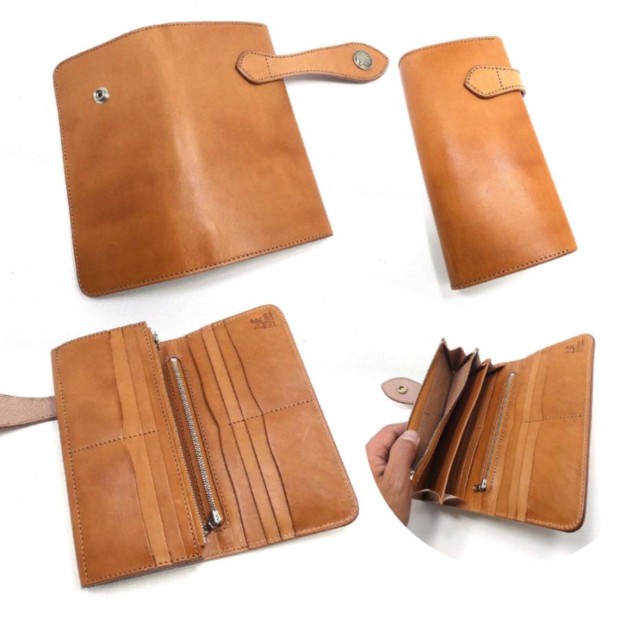 二つ折り長財布 サドルレザー メンズ レディース 長 ロング 革 レザー