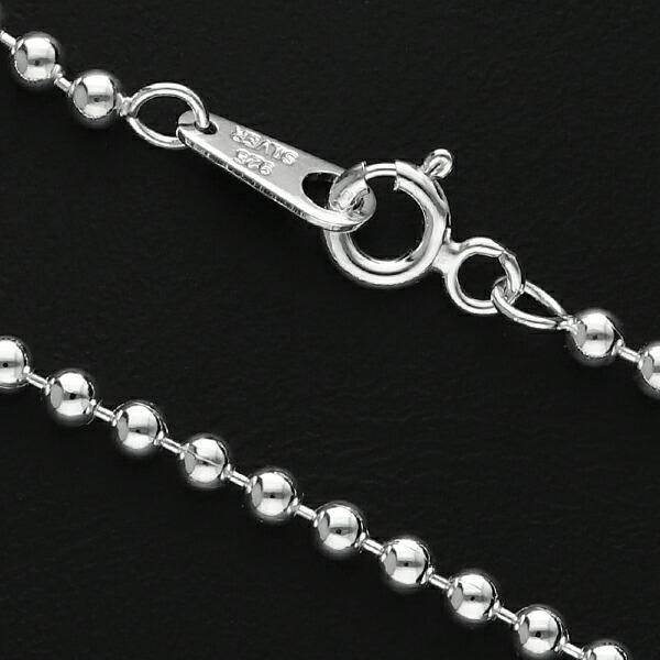 シルバーチェーン ネックレス チェーン ボールチェーン ボール直径2.5