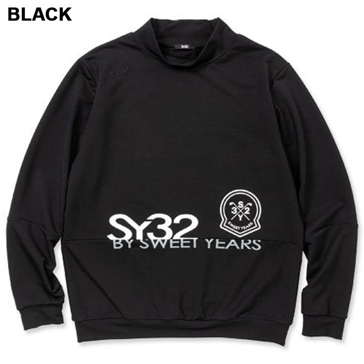 SY32 by SWEET YEARS GOLF メンズ モックネック 長袖シャツ スウィート