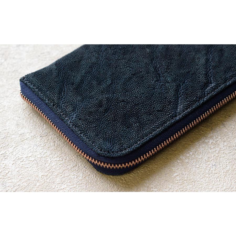 エレファントレザー 象革 長財布 L字ファスナー 薄型 ZOO ズー メンズ