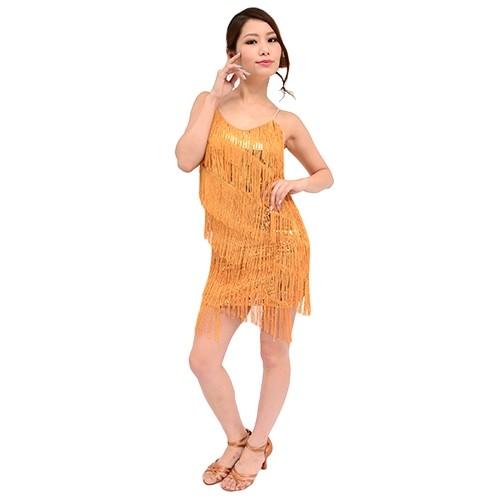 ダンス衣装 ワンピース【シルバー・ゴールド・ブルー】【社交ダンス