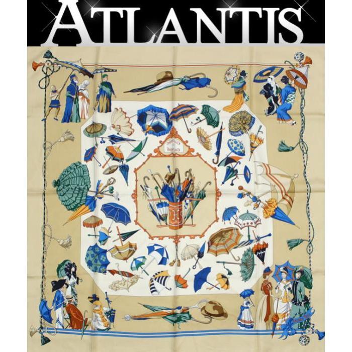 HERMES（エルメス） カレ90『UBRELLES ET PARAPLUIES 日傘と雨傘』大判