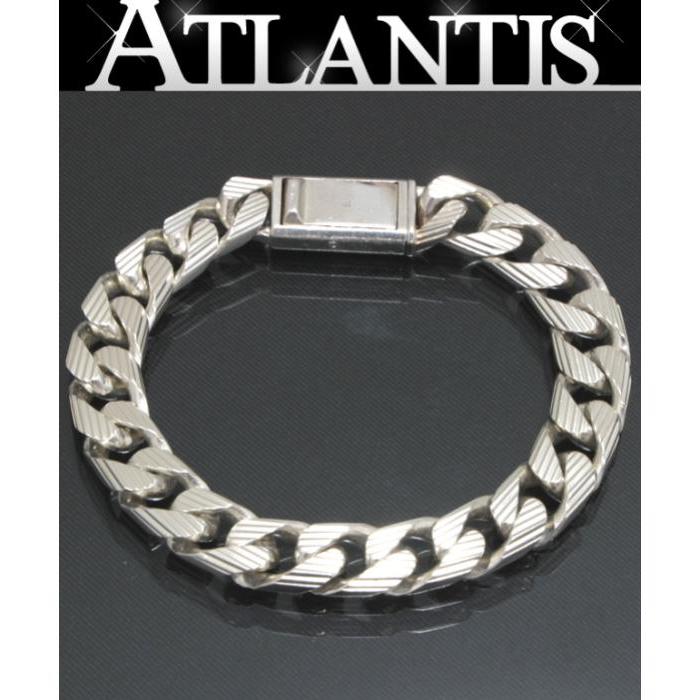 GUCCI（グッチ） 極太 喜平デザイン ストライプ チェーン ブレスレット