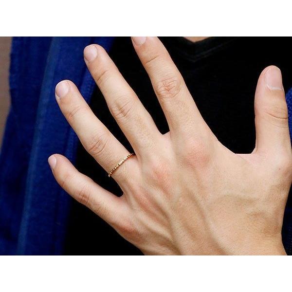 ジュエリー工房アトラス 18金 ペアリング 2本セット 極細 華奢 細身