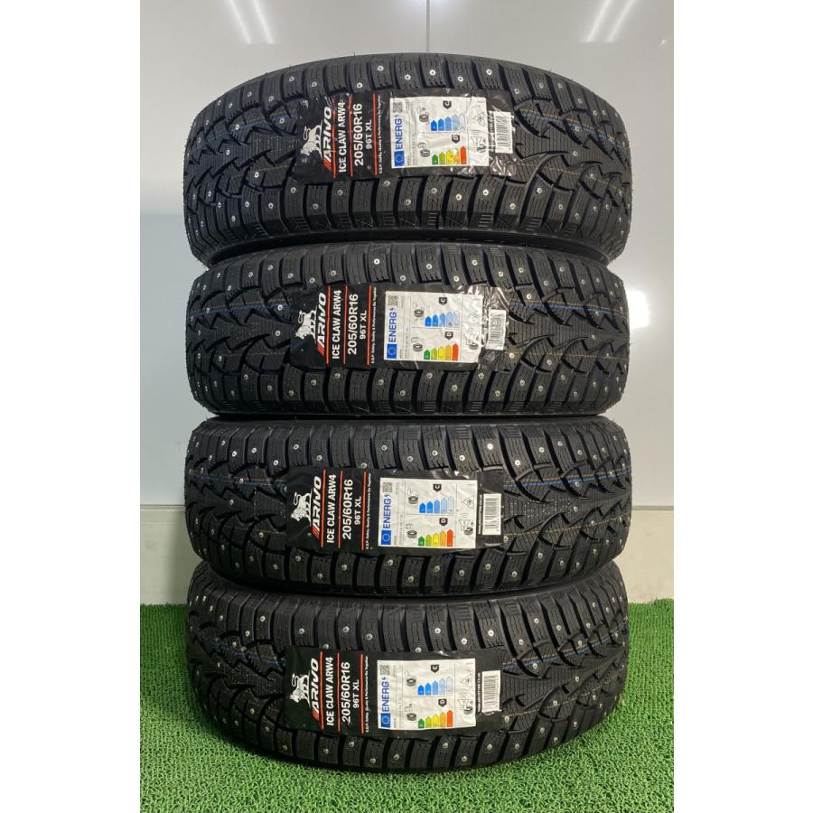 205/60R16 96T XL ARIVO ARW4 新品 スパイクタイヤ 4本セット 2025年製