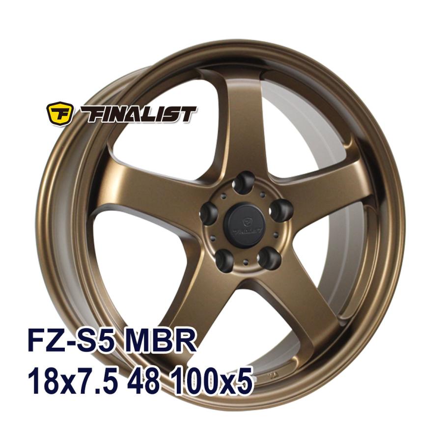 4枚セット】 FINALIST FZ-S5 18x7.5 +48 100x5 MBR : AUTOWAY