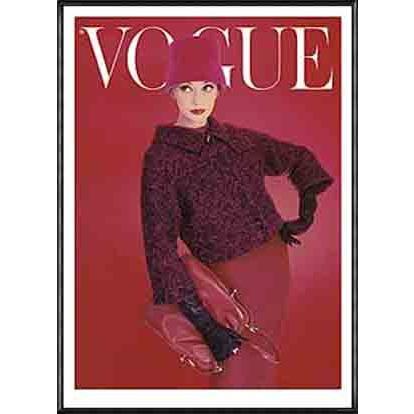 ポスター アート Vogue Rose Red August 1956（ヴォーグ） 額装品
