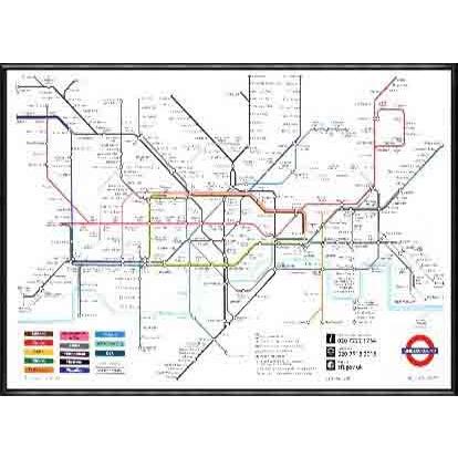 ポスター アート London Underground Map (ロンドン地下鉄マップ