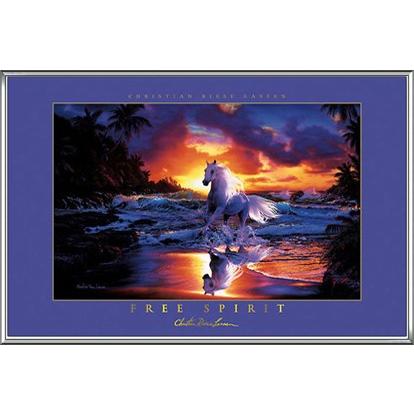 Free Spirit (foil)（クリスチャン ラッセン） 額装品 アルミ製ハイ