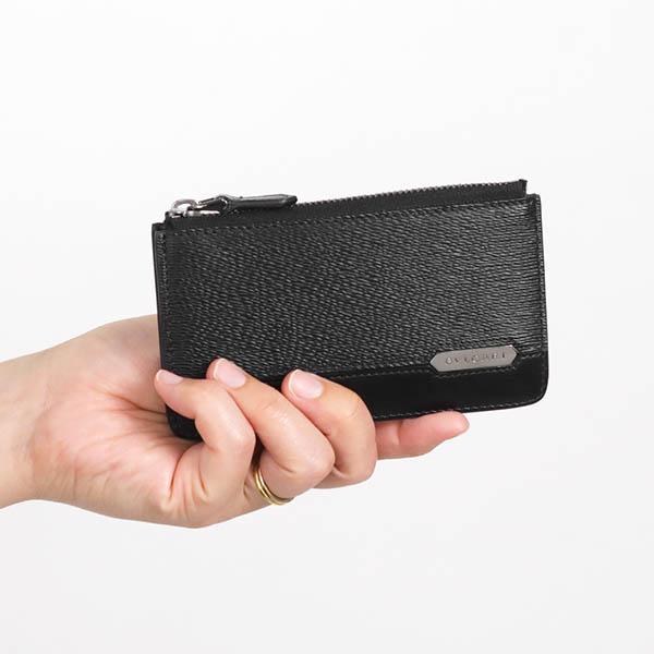 BVLGARI（ブルガリ） 小銭入れ キーリング付 レザー コインケース