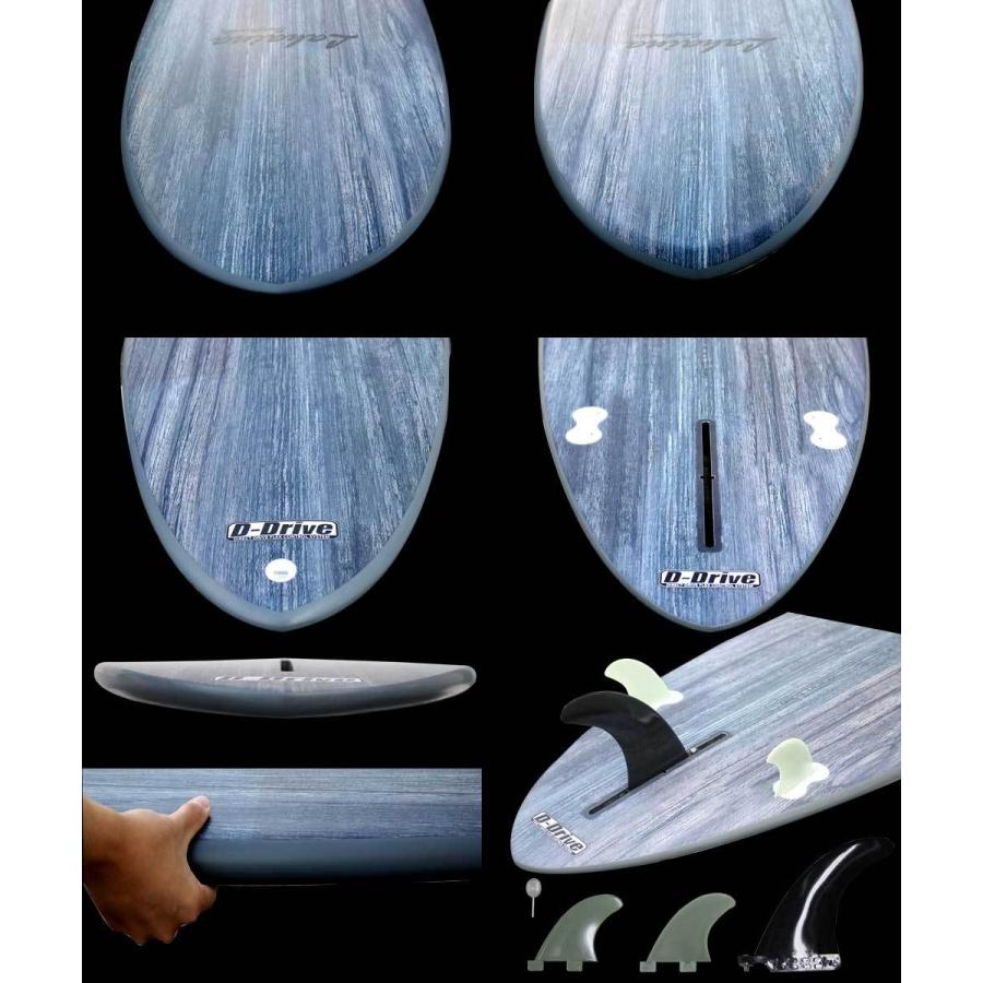 サーフボード ラハイナ/LAHAINA 7'8 L09GR ミッドレングスウッド調