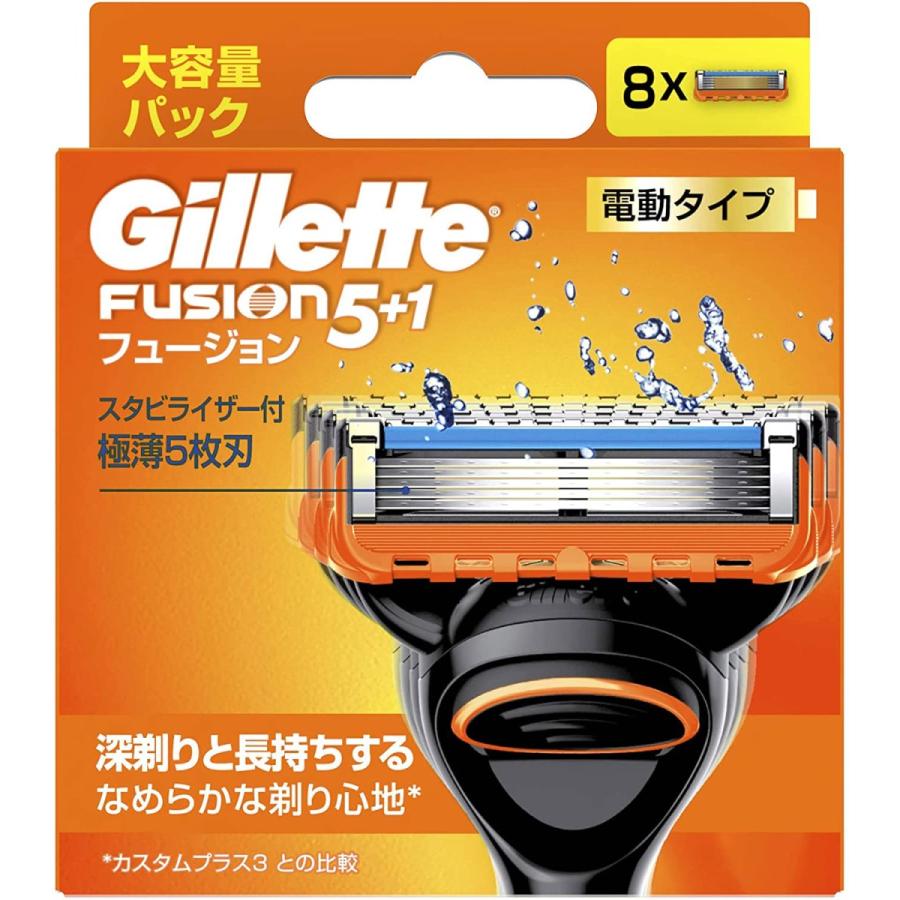 P&G ジレット フュージョン 電動タイプ 替刃 8個入 : BRハウス Yahoo