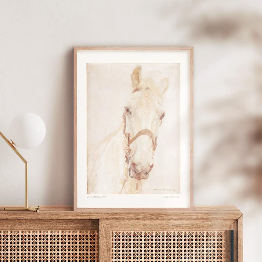 アートポスター 白馬 白い馬 ホワイトホース 絵画 名画 風景画