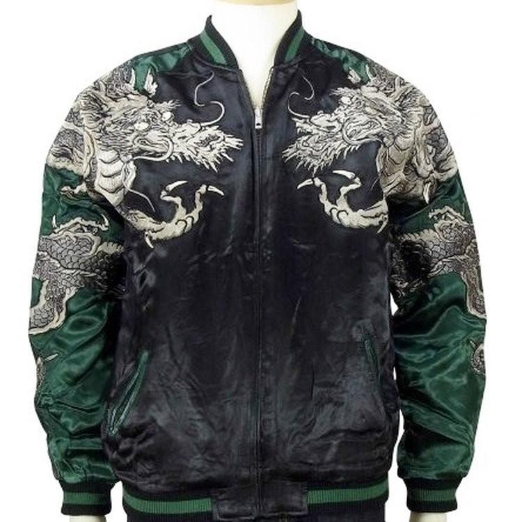 花旅楽団 はなたびがくだんスクリプト 巻龍スカジャン SSJ-017 和柄 和