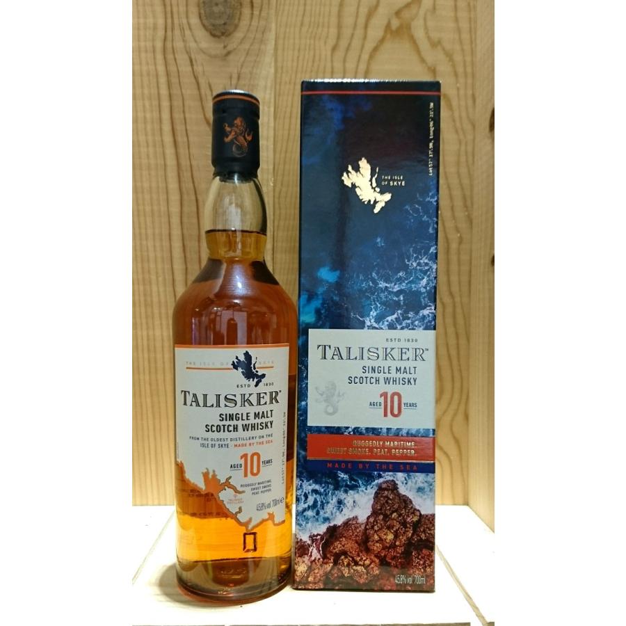 タリスカー 10年 700ml 並行品 箱あり : お酒の専門店バタフライ