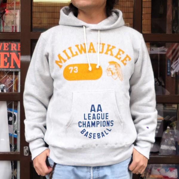 Champion（チャンピオン） 別注 プルオーバーパーカー 両面プリント