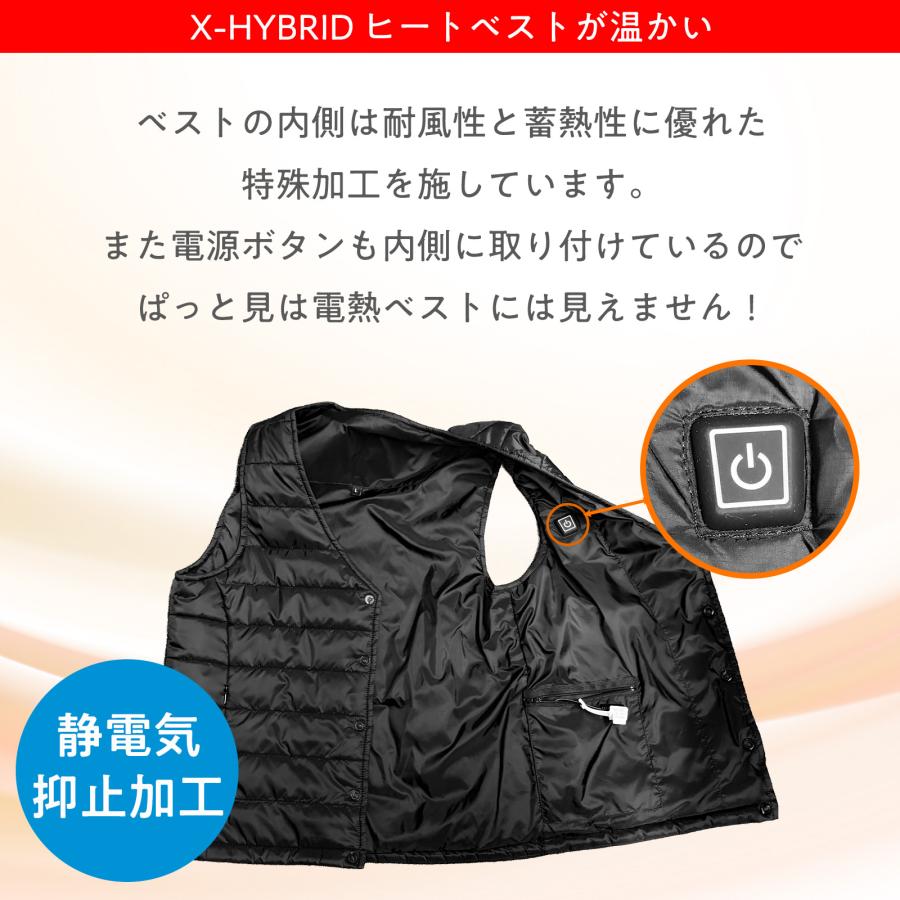 Bestanswer（ベストアンサー） ヒーターベスト 襟なし 2025 電熱ベスト
