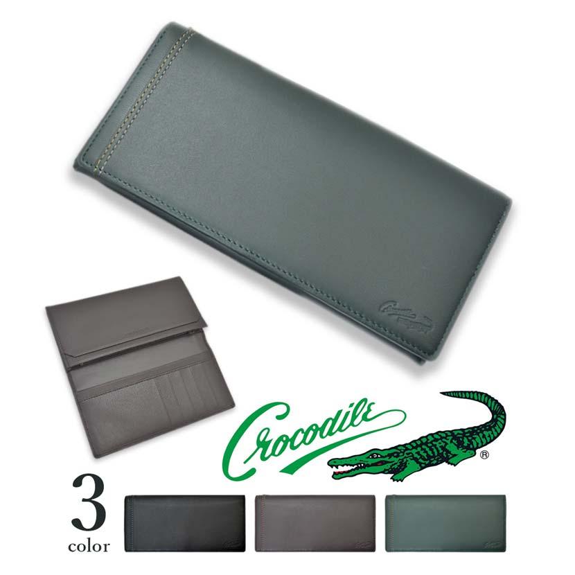 Crocodile（クロコダイル） 財布 メンズ 長財布 本革 柔らか羊革