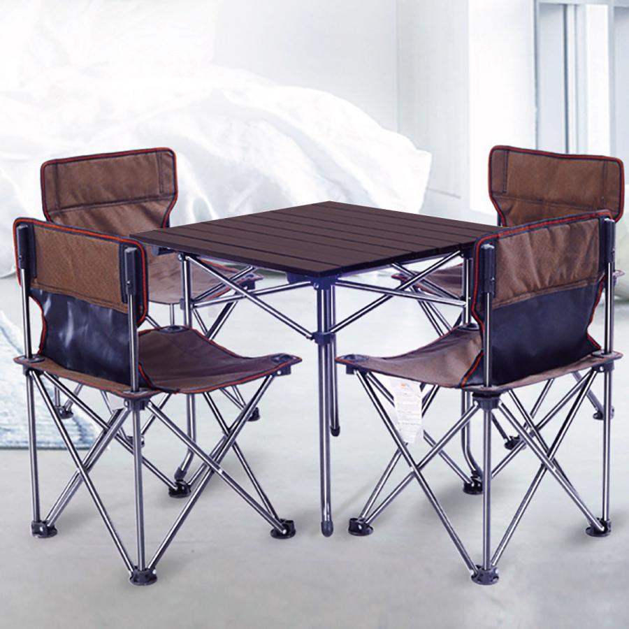 アウトドア テーブル セット レジャーテーブル 5点セット 折りたたみ