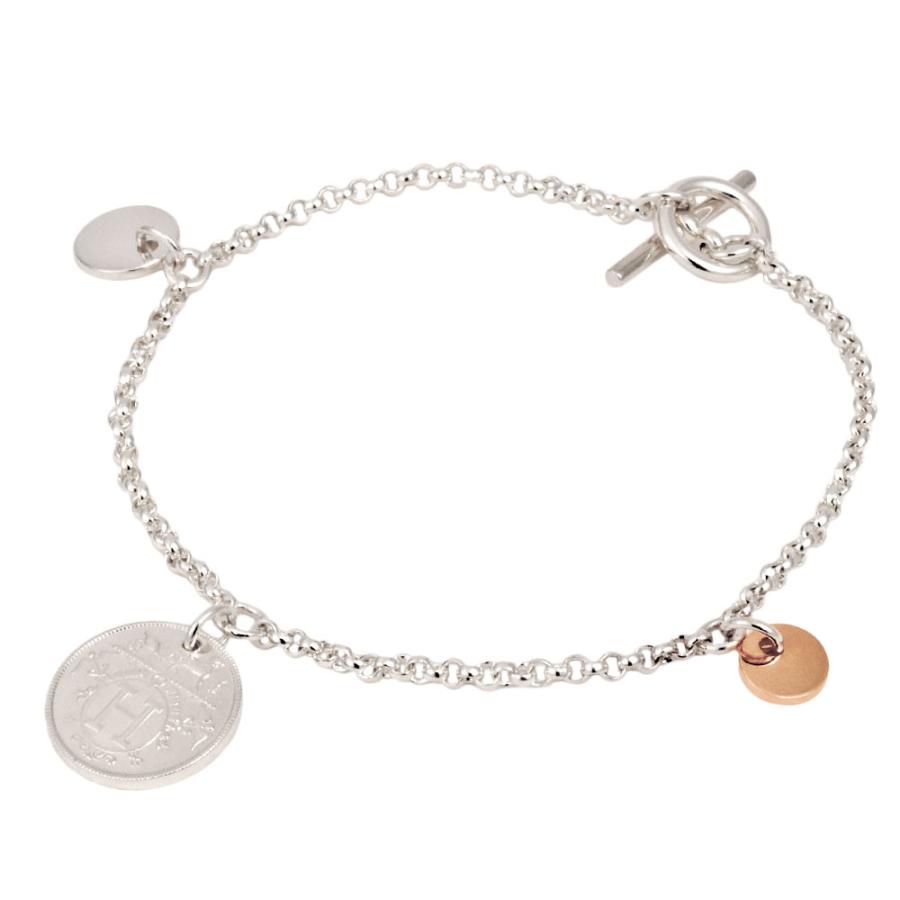 HERMES（エルメス） エクスリブリス ブレスレット SV925 5.6g K18PG