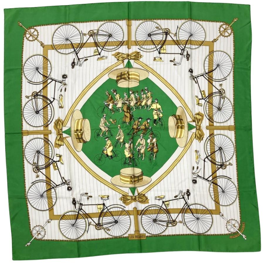 HERMES（エルメス） カレ90 自転車 LES BECANES スカーフ シルク