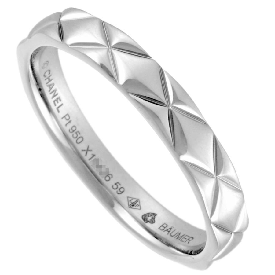 マトラッセ シャネル CHANEL リング 指輪 約18.5号 Pt950 プラチナ 3.2