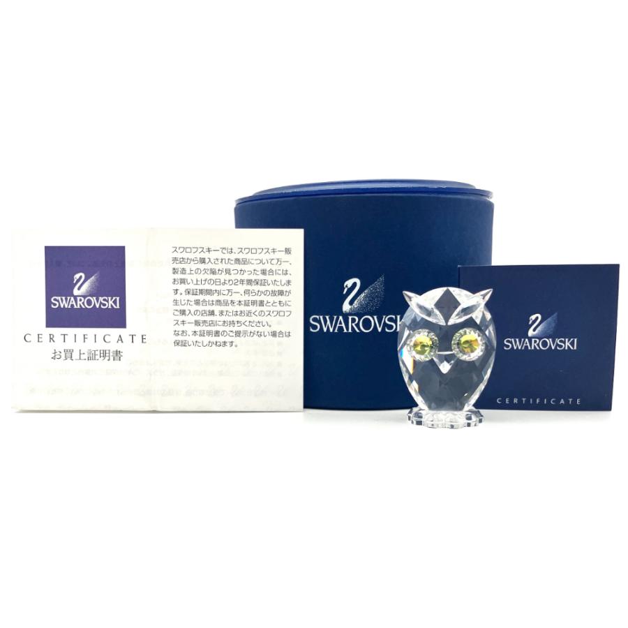 SWAROVSKI（スワロフスキー） フクロウ 梟 ミニ オブジェ 置物 010014