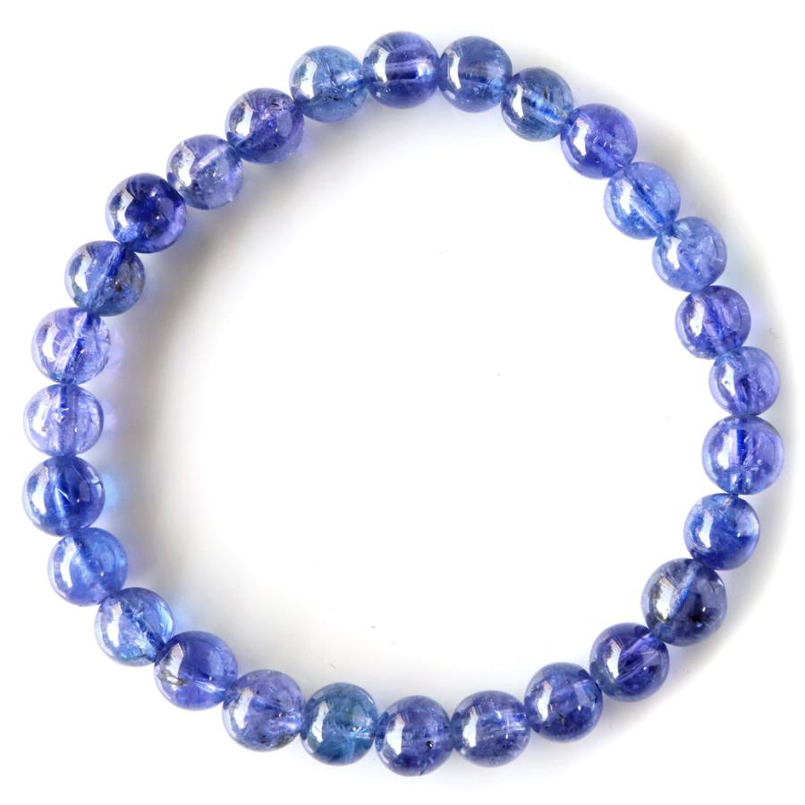 GOLD STONE タンザナイト ブレスレット 宝石質 7mm AAA 天然石