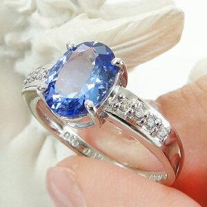 Pt900 タンザナイト ダイヤモンド リング 指輪 プラチナ タンザ 大粒
