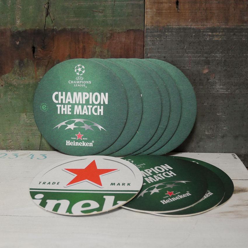 ハイネケン ペーパーコースター 10Pセット Heineken チャンピオンズ