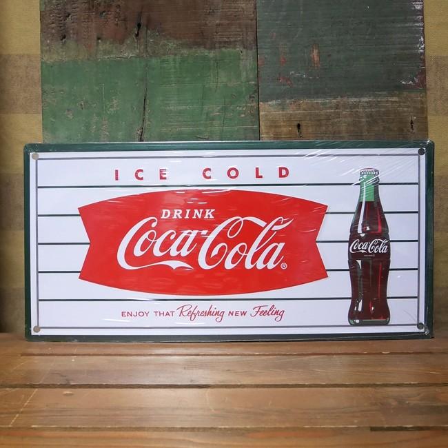 Coca Cola（コカコーラ） ティンサイン フィッシュテールサイン ブリキ