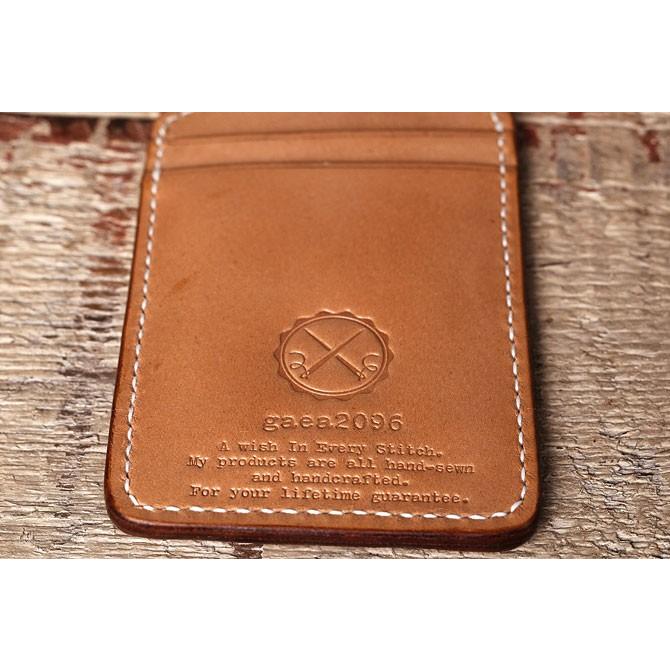 IDカードホルダー ヌメ革 サドルレザー 革ケース 栃木レザー 手縫い