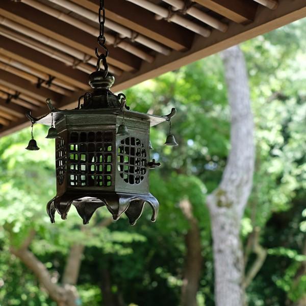 灯篭 吊灯篭 六角格子 高岡銅器 吊り灯篭 灯籠 燈籠 照明加工 LED