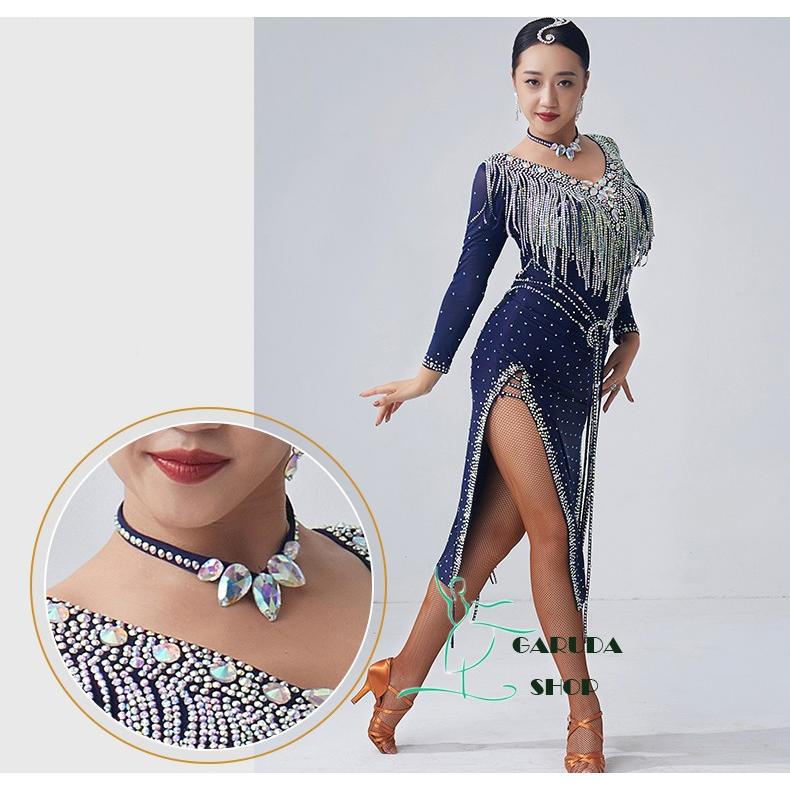 Garuda SHOP レディース社交ダンス衣装 競技ドレス ラテンドレス 高級